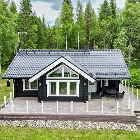 Laehderinne - 2 Bedroom Log Cabin, Private Beach, Wifi & Sauna Puolanka Екстериор снимка